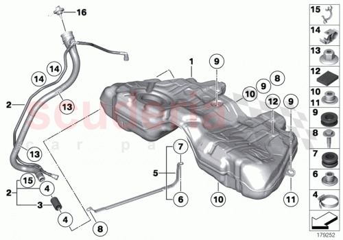 Part Diagram for Rolls Royce 16117203408