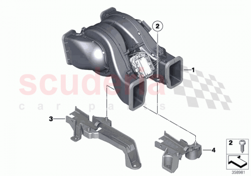 Part Diagram for Rolls Royce 64119311853