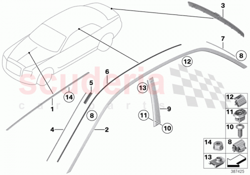 Part Diagram for Rolls Royce 51137261128