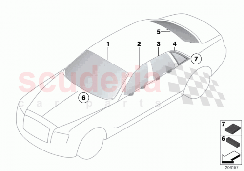 Part Diagram for Rolls Royce 51317279659