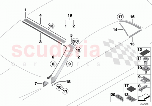 Part Diagram for Rolls Royce 51 37 7481890