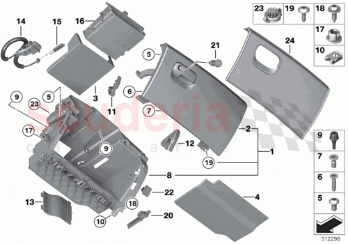Part Diagram for Rolls Royce 51169224504