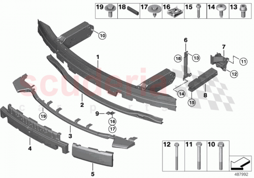 Part Diagram for Rolls Royce 51117463402