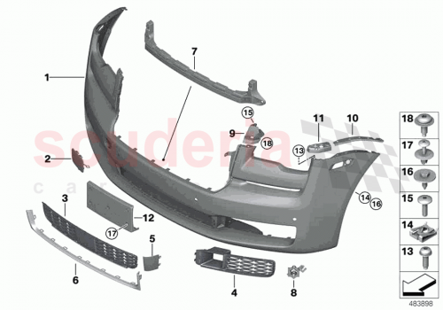 Part Diagram for Rolls Royce 51117347480