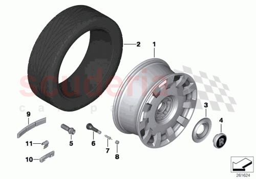 Part Diagram for Rolls Royce 36116857732