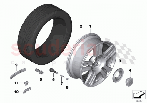 Part Diagram for Rolls Royce 36116860590