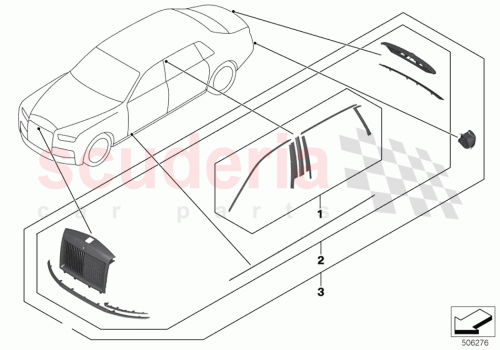 Part Diagram for Rolls Royce 51135A0EE01