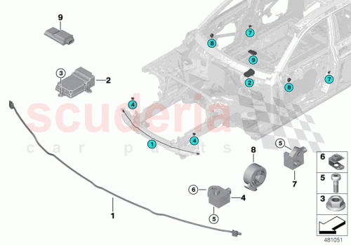 Part Diagram for Rolls Royce 65779474809