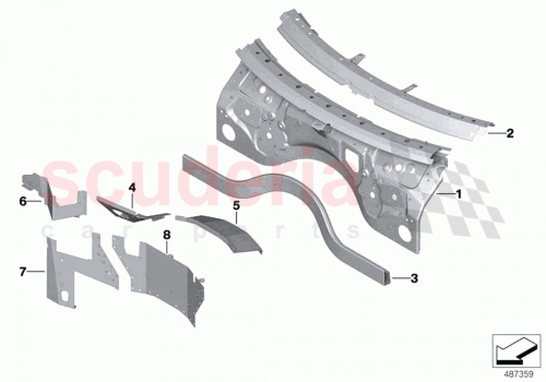 Part Diagram for Rolls Royce 41 00 8496245