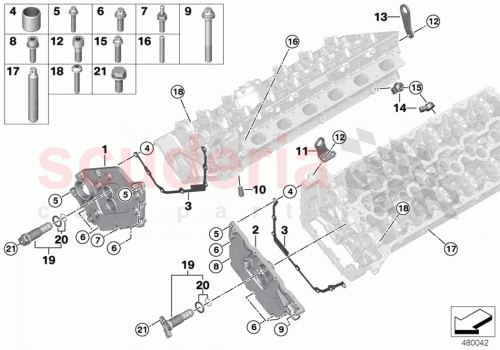 Part Diagram for Rolls Royce 11128680222