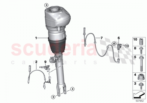 Part Diagram for Rolls Royce 37107916199