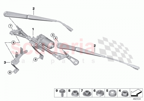 Part Diagram for Rolls Royce 61617438005
