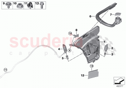 Part Diagram for Rolls Royce 67127310147
