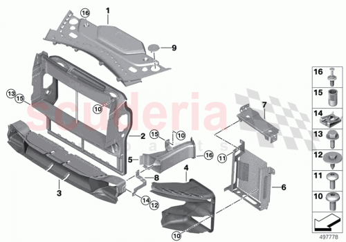Part Diagram for Rolls Royce 51117495682