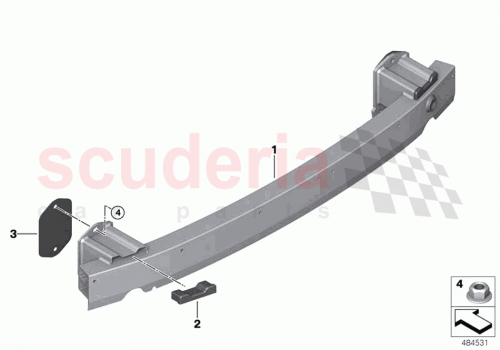 Part Diagram for Rolls Royce 51129854499