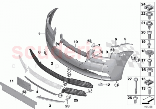 Part Diagram for Rolls Royce 61677342497