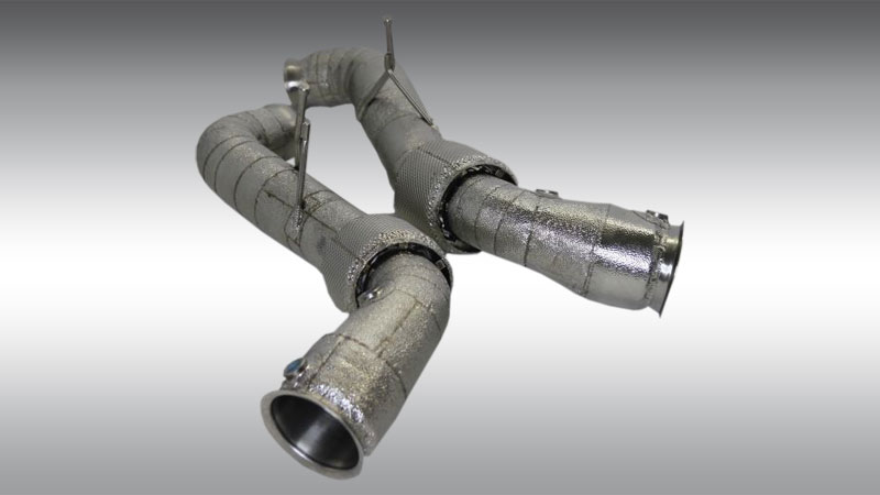Photo of Novitec CATALYST-REPLACEMENT PIPE (SET OF TWO) TO USE WITH NOVITEC EXHAUST AND ORIGINAL EXHAUST SYSTEM COMPLETE HEAT-PROTECTED for the McLaren 720S - Image 1